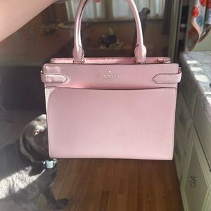 Kate Spade Pink Satchel Structured Leather Bag